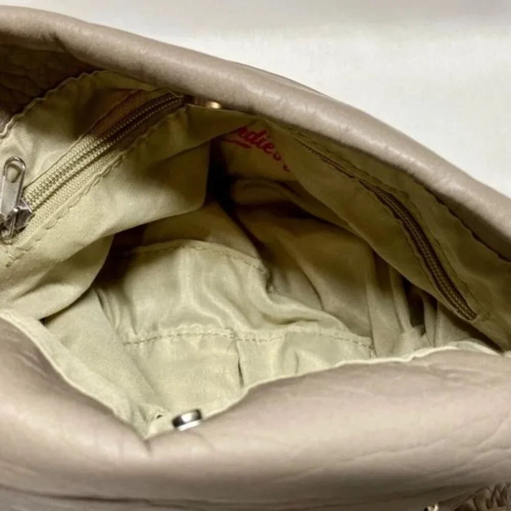 Candies Hand Bag‎ Shoulderbag Purse Grey Leather Khol's NWT